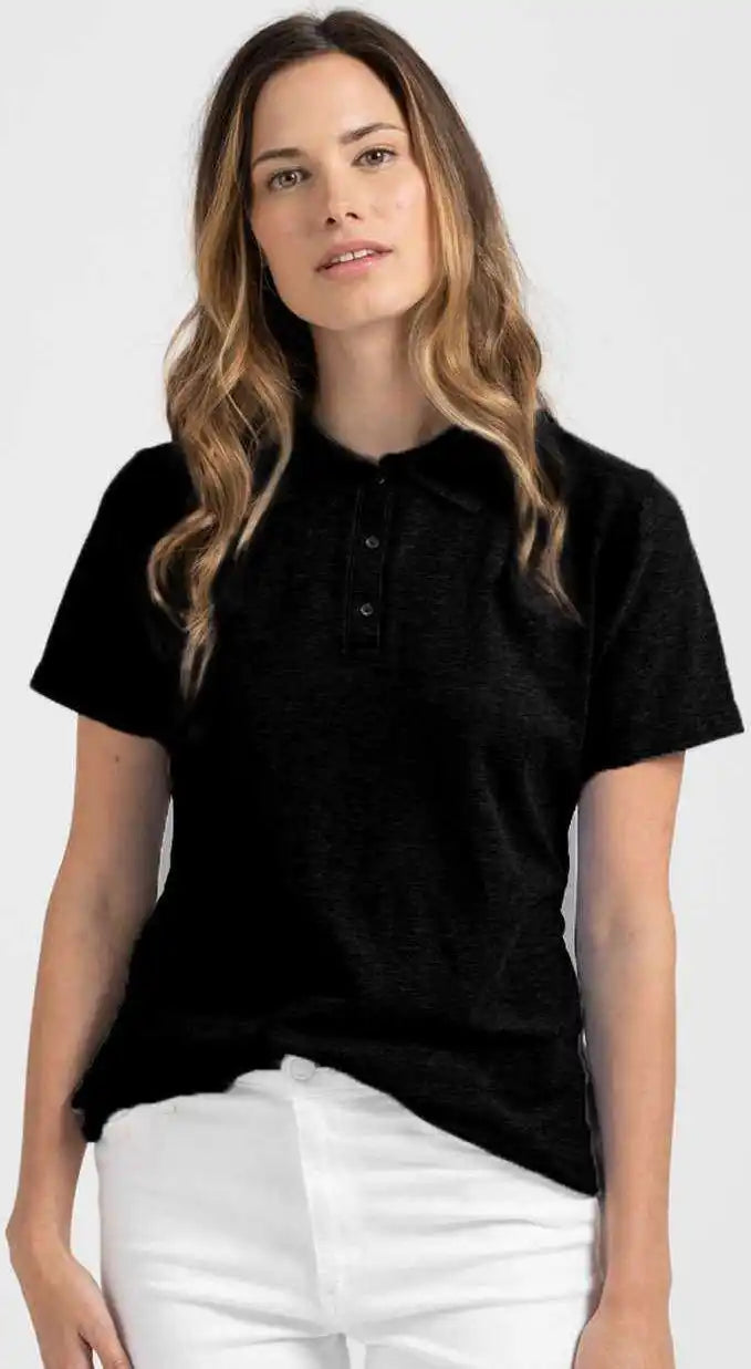 Tultex 401 Women’s 50 Sport Polo Black