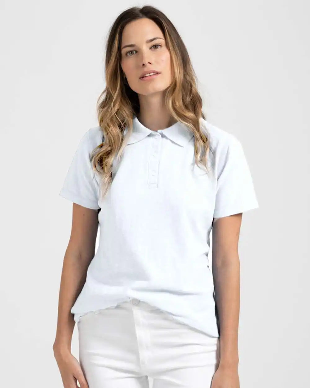 Tultex 401 Women’s 50 Sport Polo White