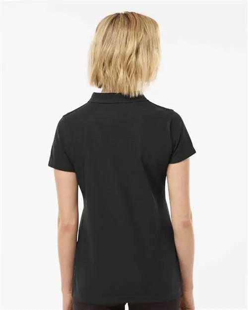 Tultex 401m Women’s 50/50 Sport Pique Polo - 401 - Black