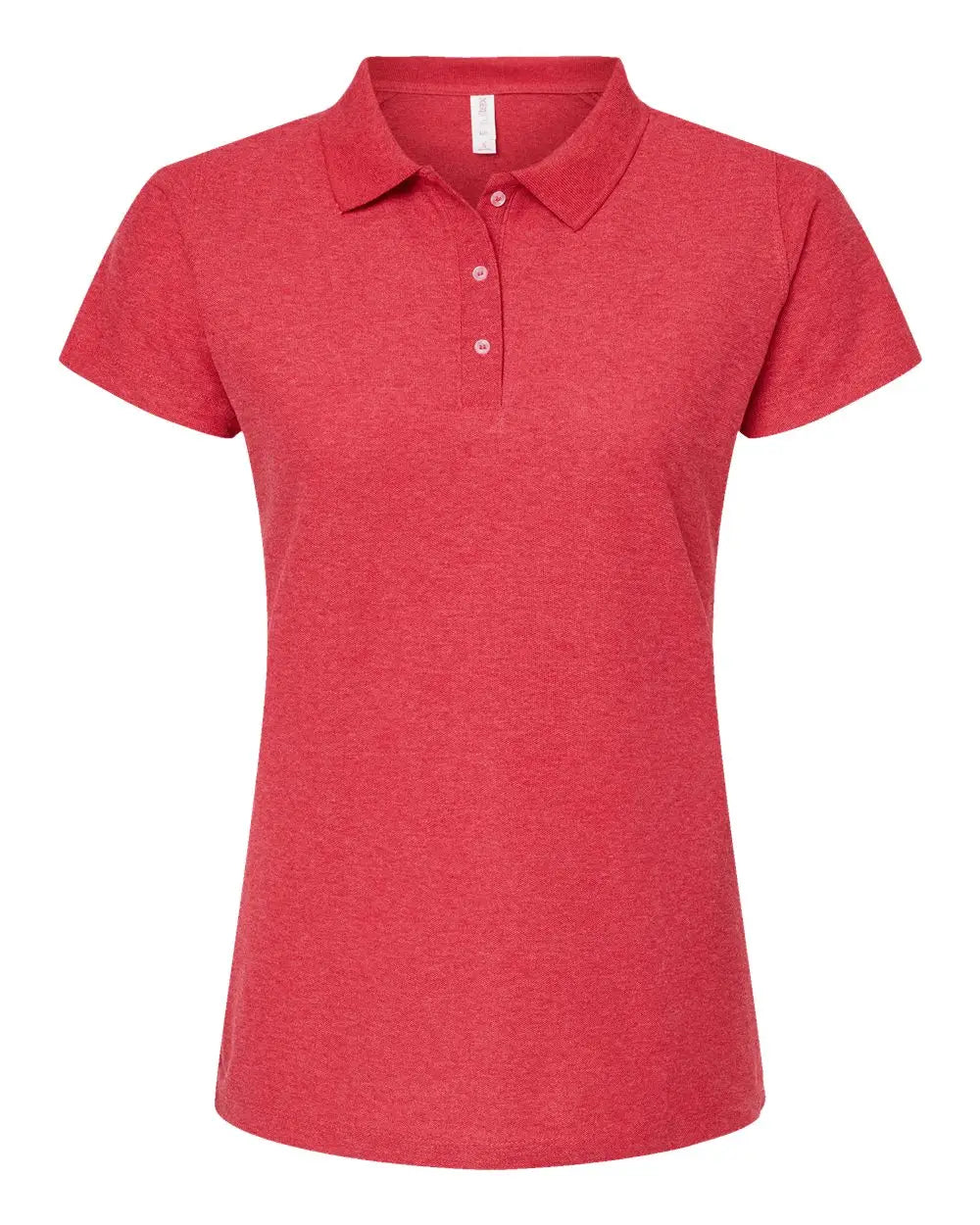 Tultex 401m Women’s 50/50 Sport Pique Polo - 401 - Heather Red - Ladies s