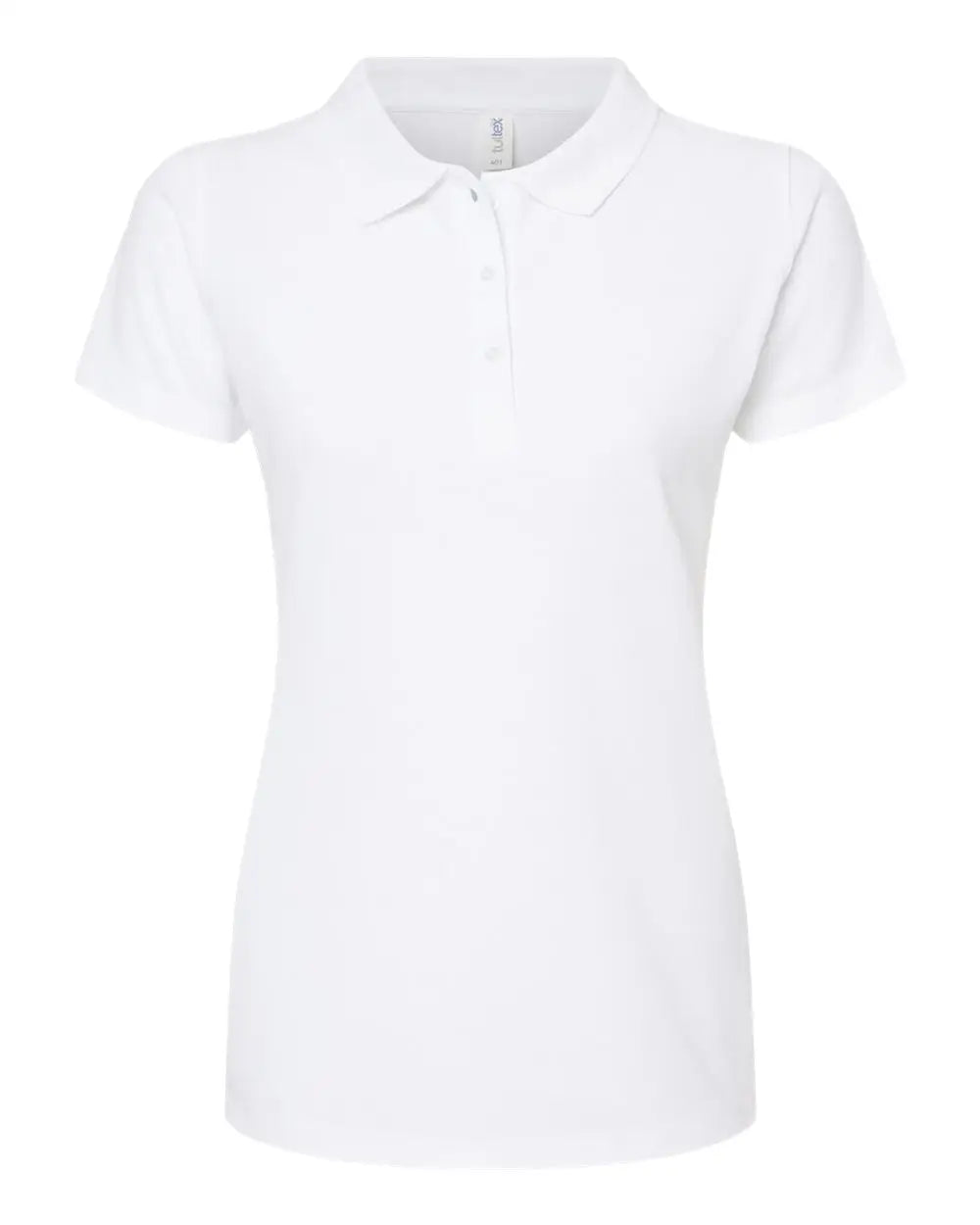 Tultex 401m Women’s 50/50 Sport Pique Polo - 401 - White - Ladies s