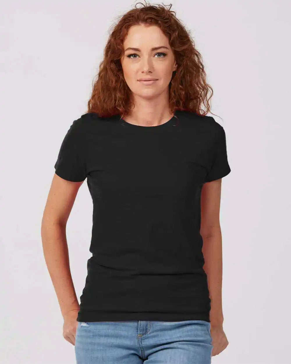 Tultex 516 Women’s Premium Cotton t Shirt Black