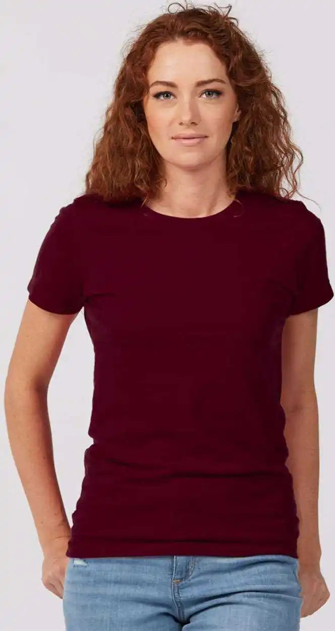 Tultex 516 Women’s Premium Cotton T-shirt - Burgundy
