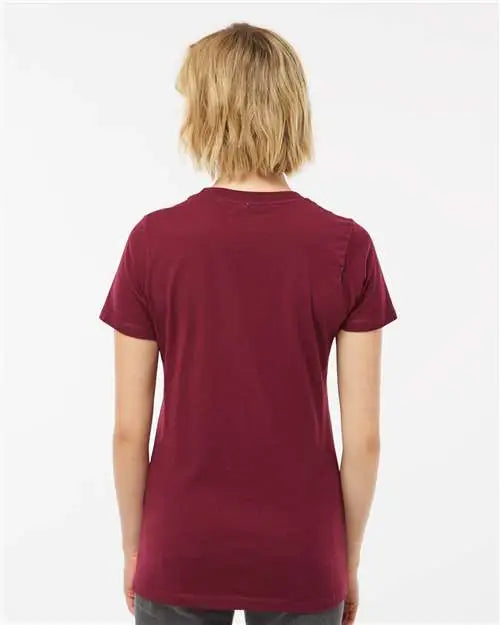Tultex 516 Women’s Premium Cotton T-shirt - Burgundy