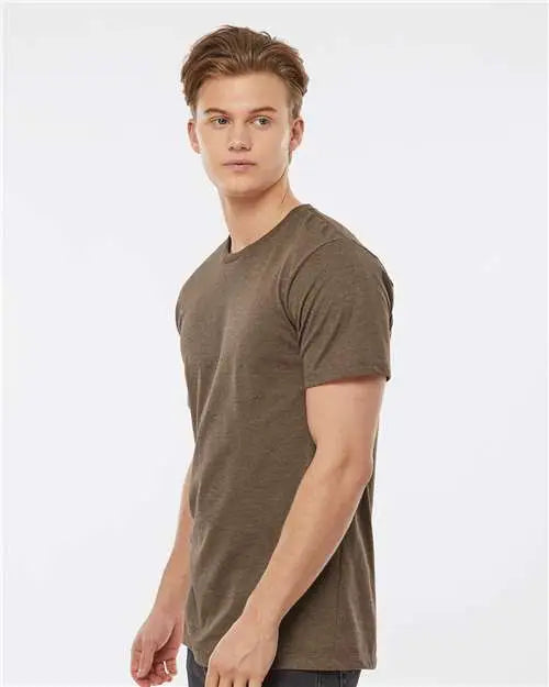Tultex 541 Premium Cotton Blend T-shirt - Brown Heather