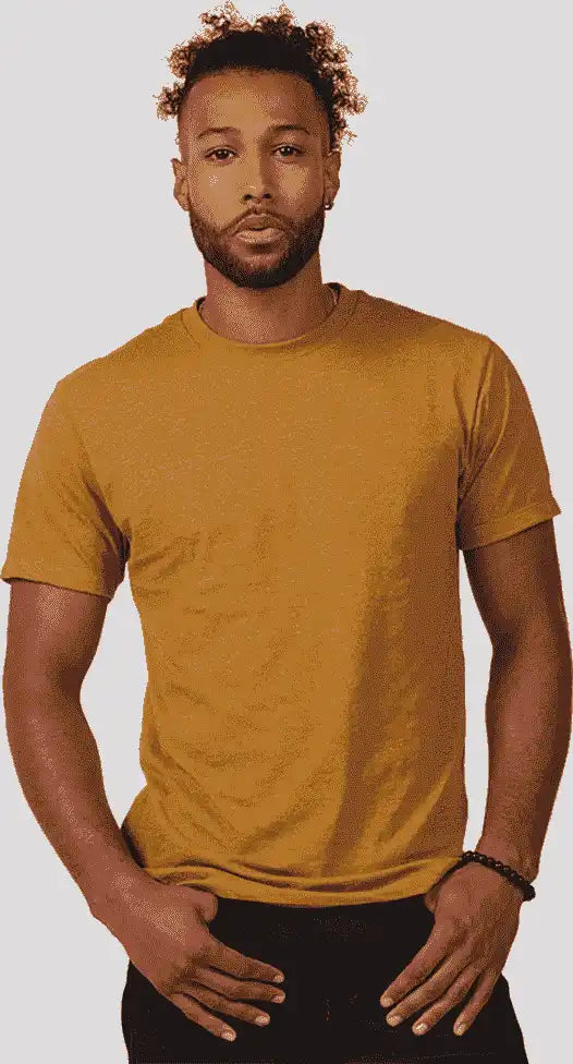 Tultex 541 Unisex Premium Cotton Blend T-shirt - Antique Gold Heather