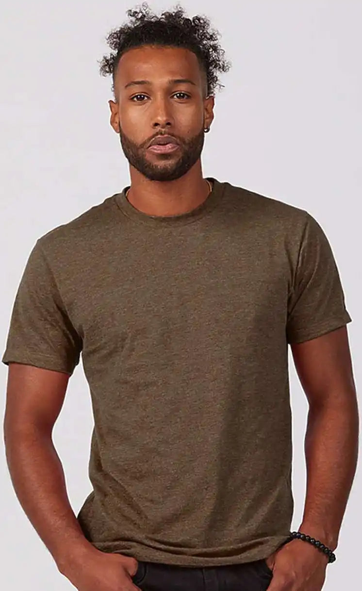Tultex 541 Unisex Premium Cotton Blend T-shirt - Brown Heather