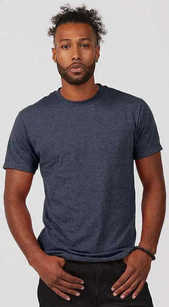 Tultex 541 Unisex Premium Cotton Blend t Shirt Navy Heather