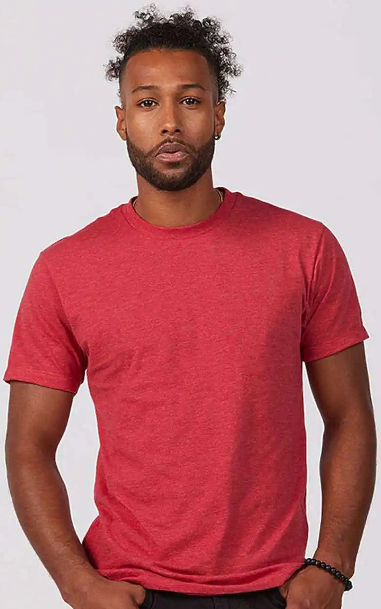 Tultex 541 Unisex Premium Cotton Blend t Shirt Red Heather