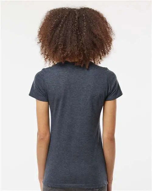Tultex 542 Women’s Premium Cotton Blend T-shirt - Navy Heather