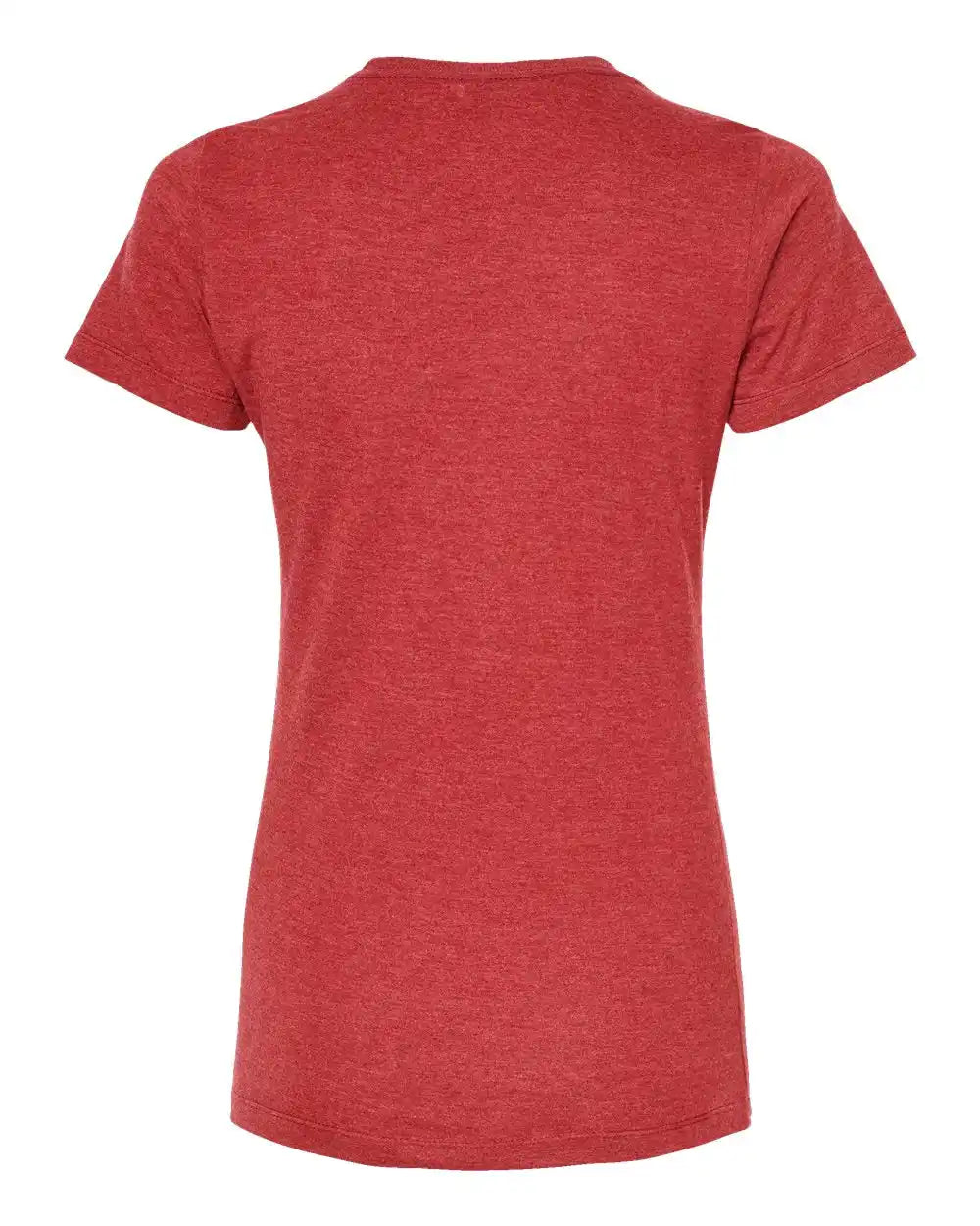 Tultex 542 Women’s Premium Cotton Blend T-shirt - Red Heather - Xs