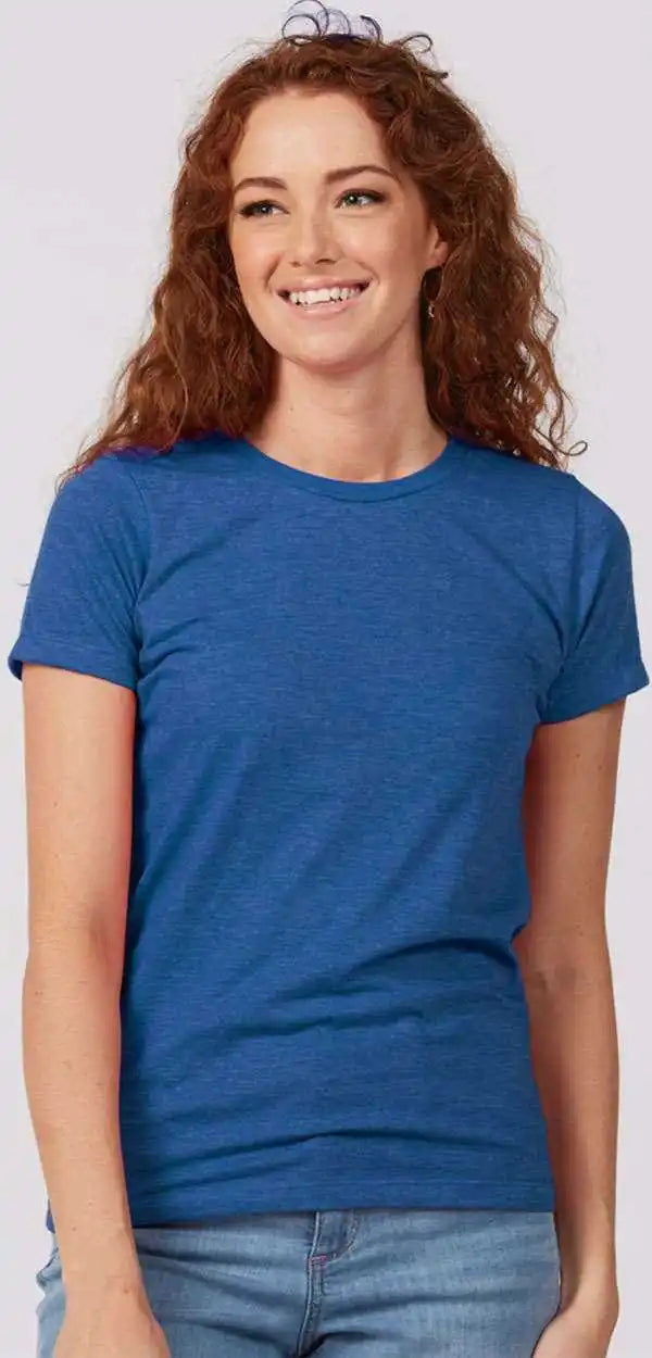 Tultex 542 Women’s Premium Cotton Blend T-shirt - Royal Heather