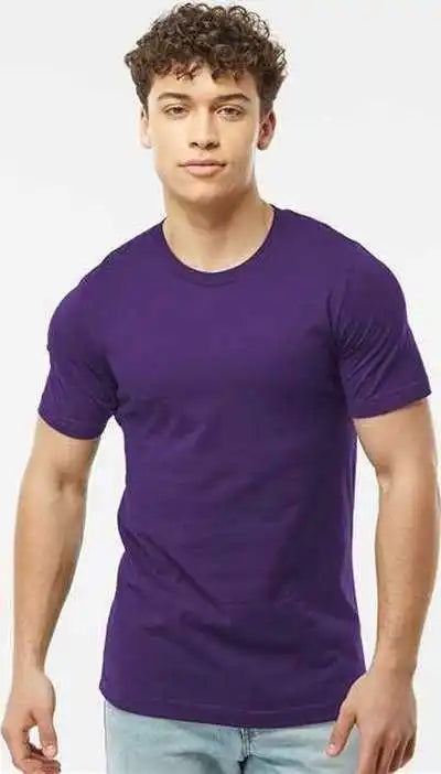 Tultex 602 Combed Cotton t Shirt Deep Purple