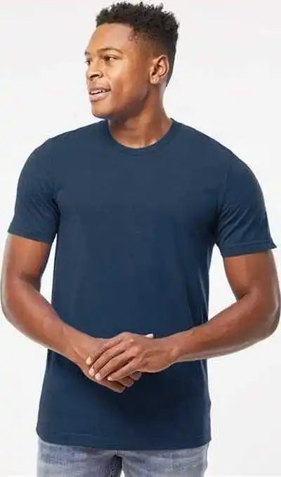 Tultex 602 Combed Cotton T-shirt - Navy Blue