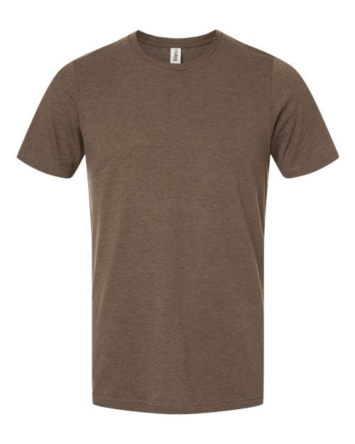 Tultex 602cvc Combed Cvc T-shirt - Heather Brown