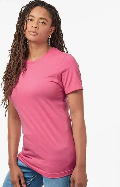 Tultex 602cvc Combed Cvc T-shirt - Heather Charity Pink