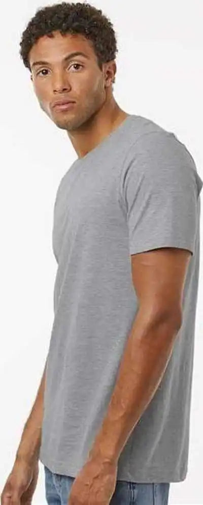 Tultex 602cvc Combed Cvc T-shirt - Heather Dark Gray