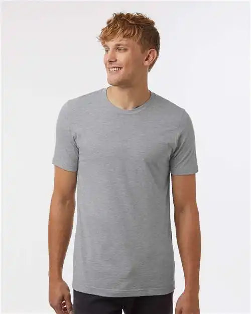 Tultex 602cvc Combed Cvc T-shirt - Heather Grey