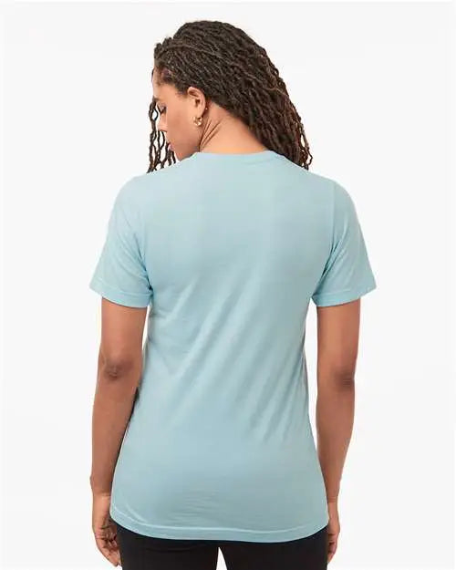 Tultex 602cvc Combed Cvc T-shirt - Heather Ice Blue
