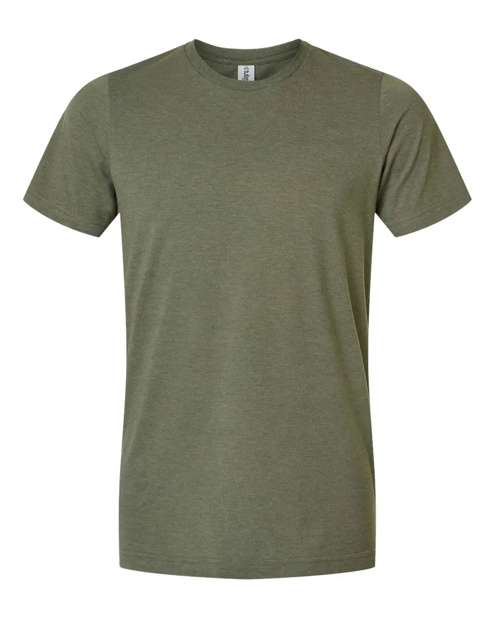 Tultex 602cvc Combed Cvc T-shirt - Heather Military Green - Adult Xs