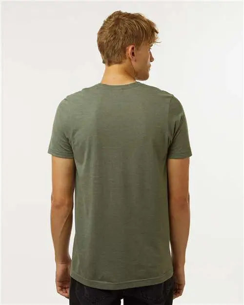 Tultex 602cvc Combed Cvc T-shirt - Heather Military Green