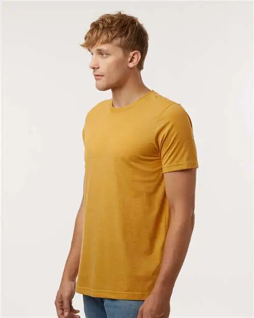 Tultex 602cvc Combed Cvc T-shirt - Heather Mustard