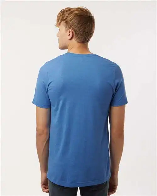 Tultex 602cvc Combed Cvc T-shirt - Heather Royal
