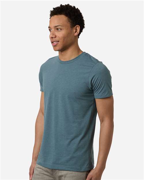 Tultex 602cvc Combed Cvc T-shirt - Heather Steel Blue