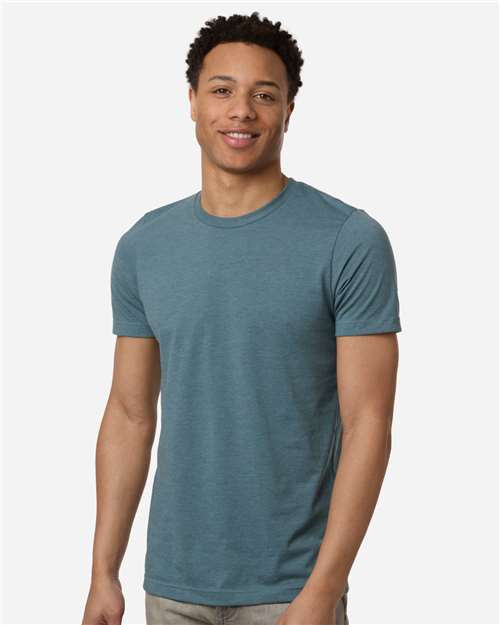 Tultex 602cvc Combed Cvc T-shirt - Heather Steel Blue