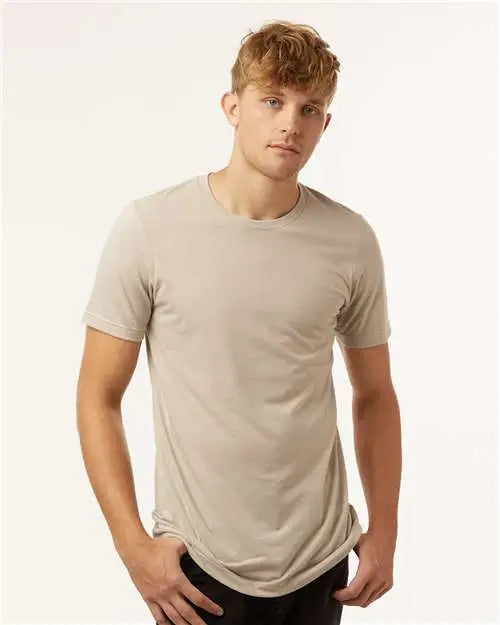 Tultex 602cvc Combed Cvc T-shirt - Heather Tan