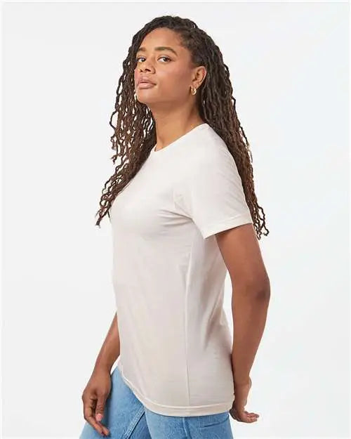 Tultex 602cvc Combed Cvc T-shirt - Heather Vintage Natural