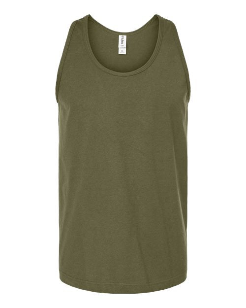 Tultex S105 Fine Jersey Tank Top - Military Green