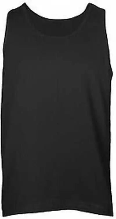 Tultex S105 Unisex Fine Jersey Tank Top Black