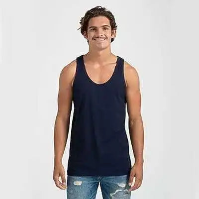 Tultex S105 Unisex Fine Jersey Tank Top Navy