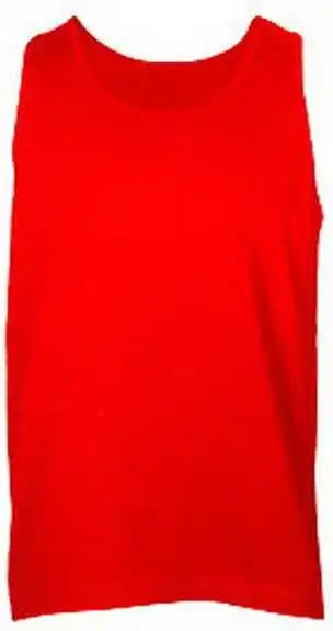 Tultex S105 Unisex Fine Jersey Tank Top - Red