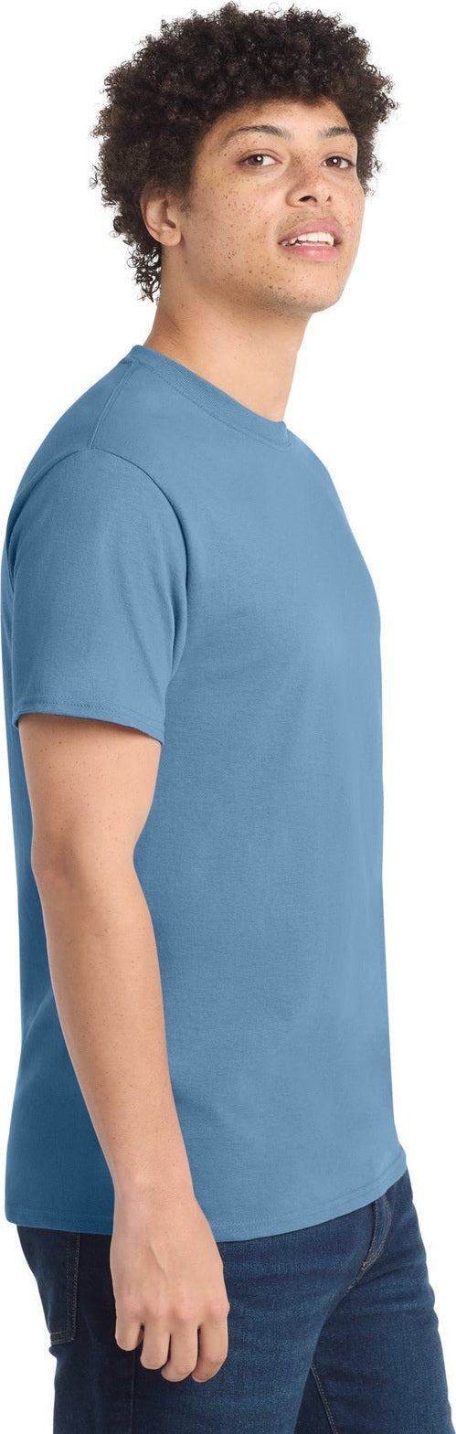 TundraBlu Port & Co Core Cotton Tee. PC54