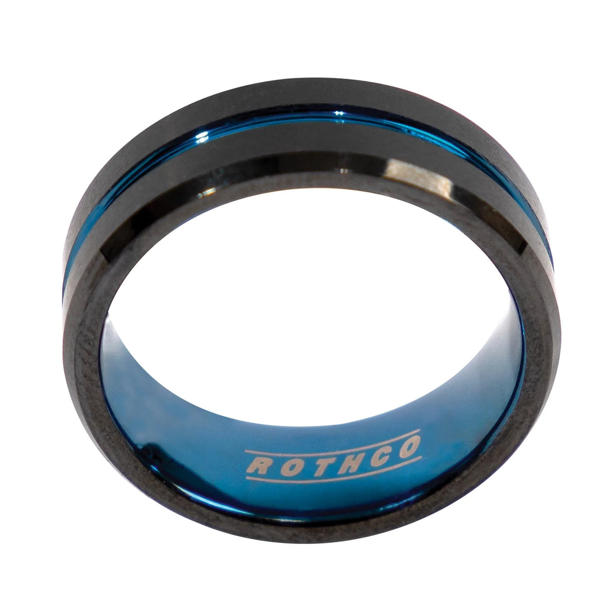 Tungsten Carbide Thin Blue Line Ring