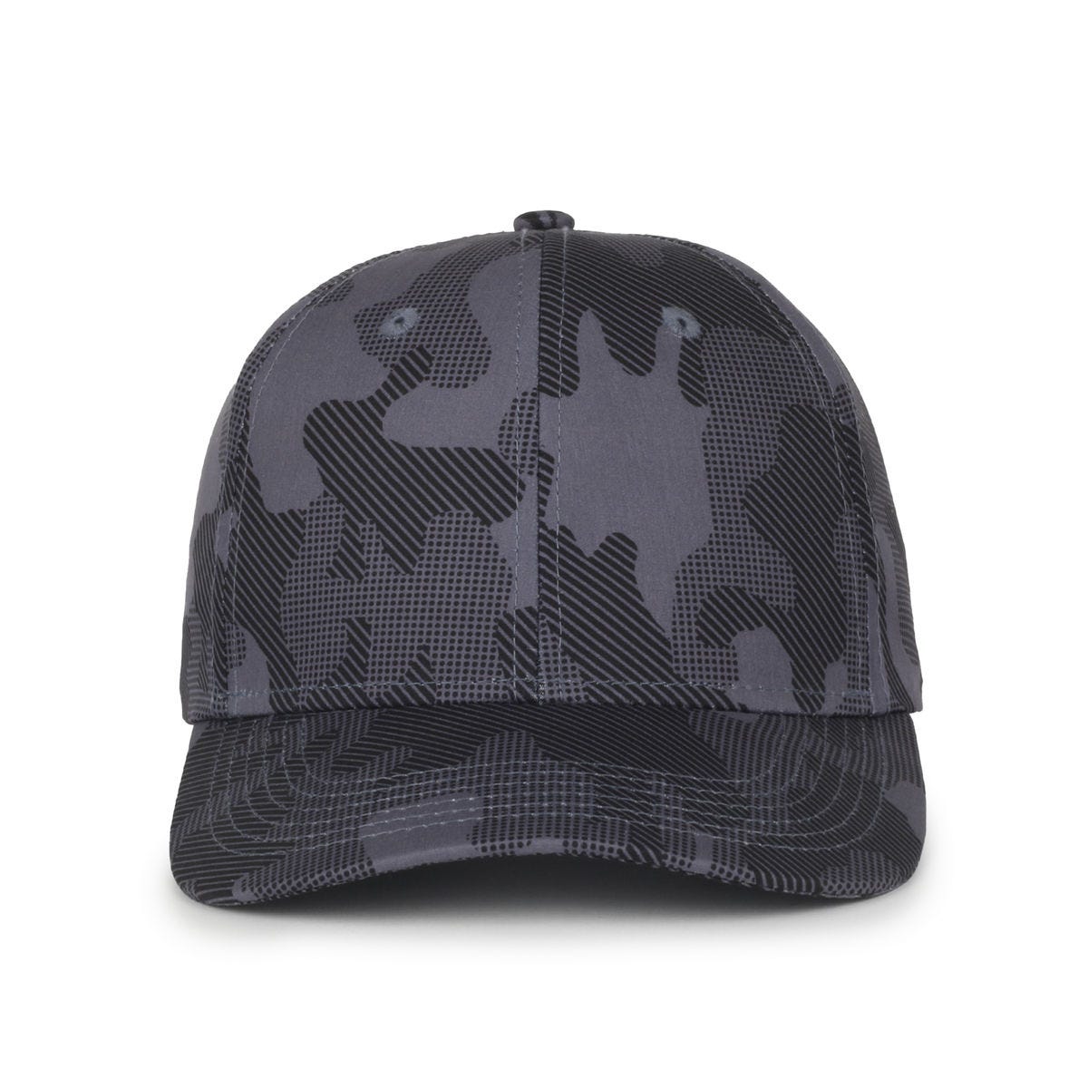 Legendary Headwear TUNNELS Perforated Structured Snapback Cap - Camo Black