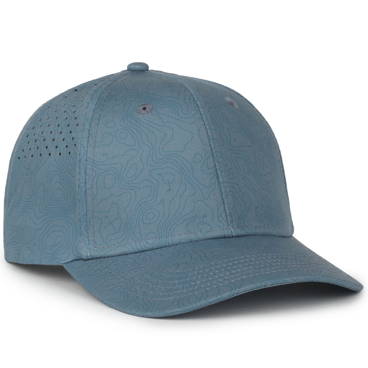 Legendary Headwear TUNNELS Perforated Structured Snapback Cap - Topo Ocean