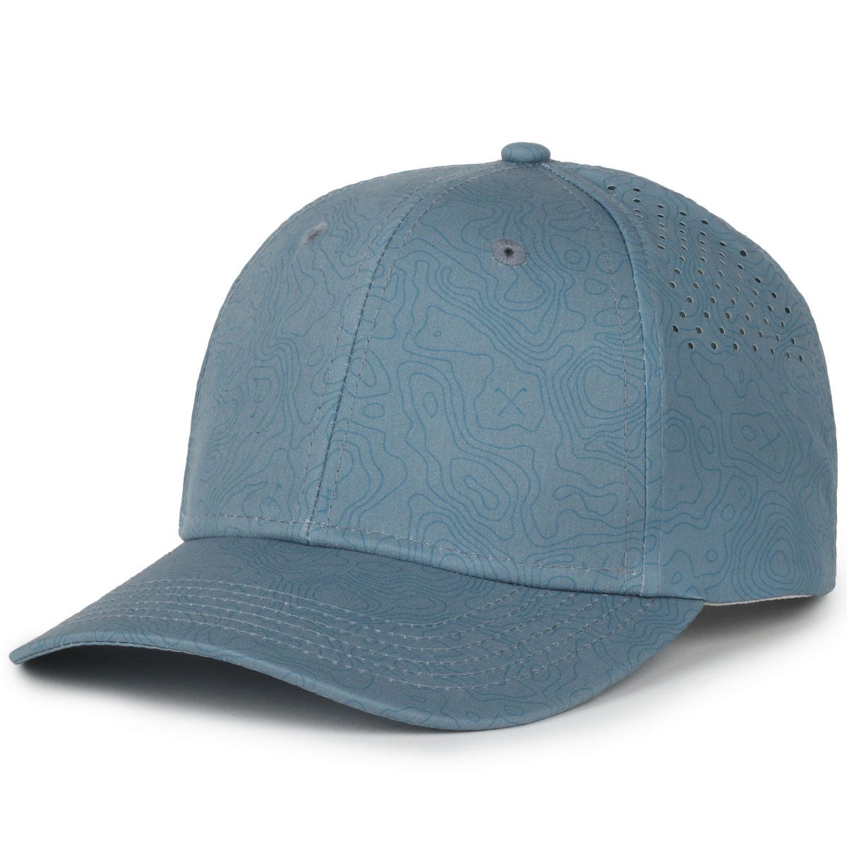 Legendary Headwear TUNNELS Perforated Structured Snapback Cap - Topo Ocean