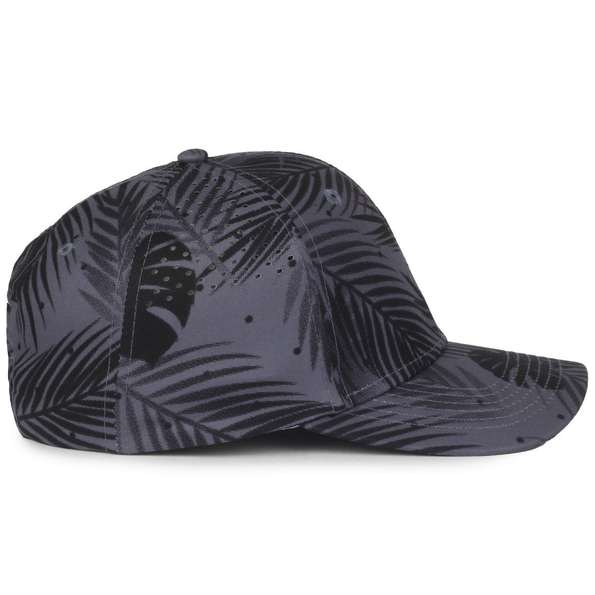 Legendary Headwear TUNNELS Perforated Structured Snapback Cap - Tropic Black