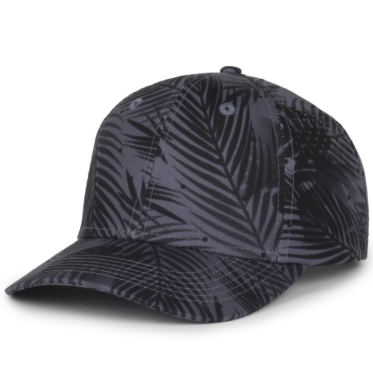 Legendary Headwear TUNNELS Perforated Structured Snapback Cap - Tropic Black