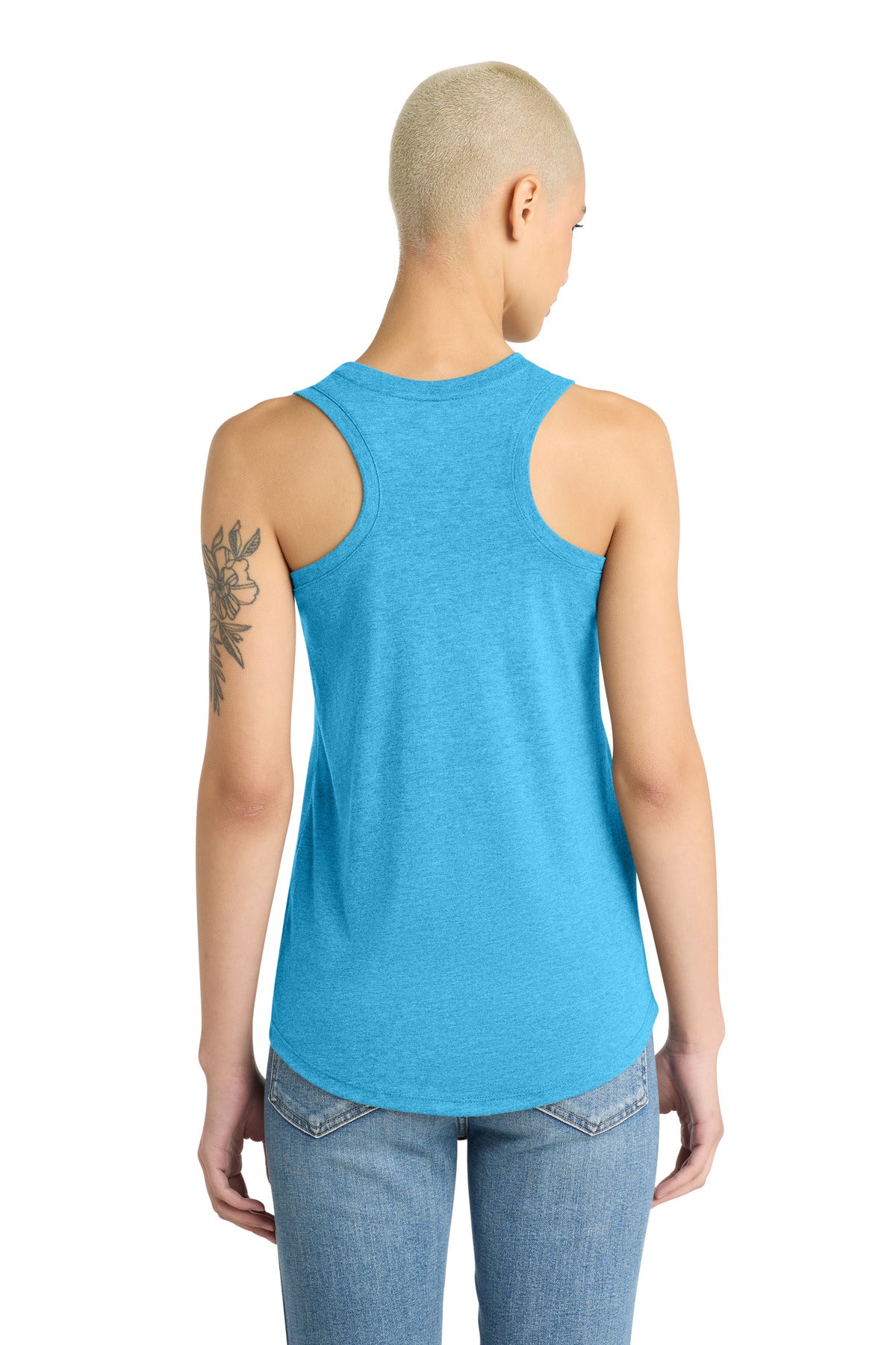 Turquoise Frst District Women's Perfect Tri Racerback Tank. DM138L