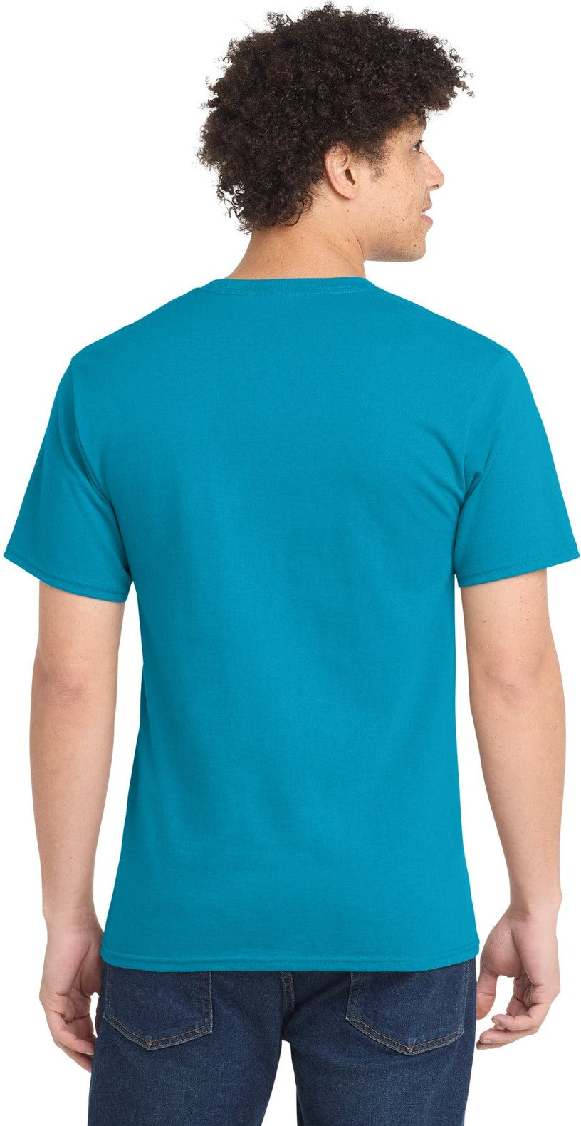 Turquoise Port & Co Tall Essential Tee. PC61T