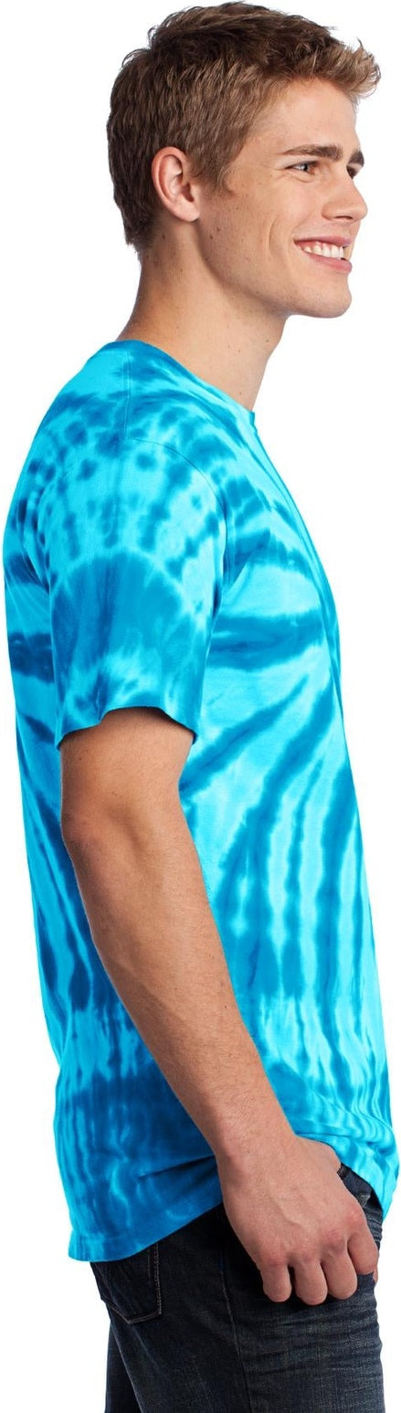 Turquoise Port & Co Tie-Dye Tee. PC147