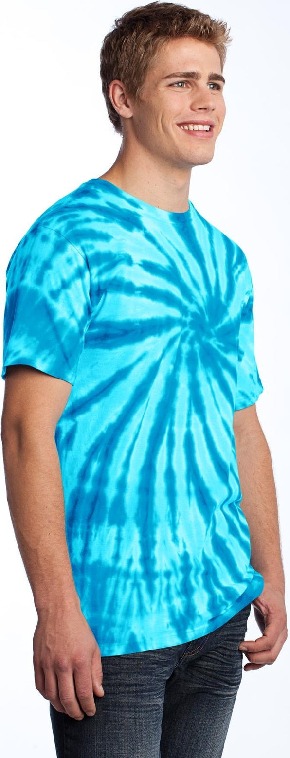Turquoise Port & Co Tie-Dye Tee. PC147