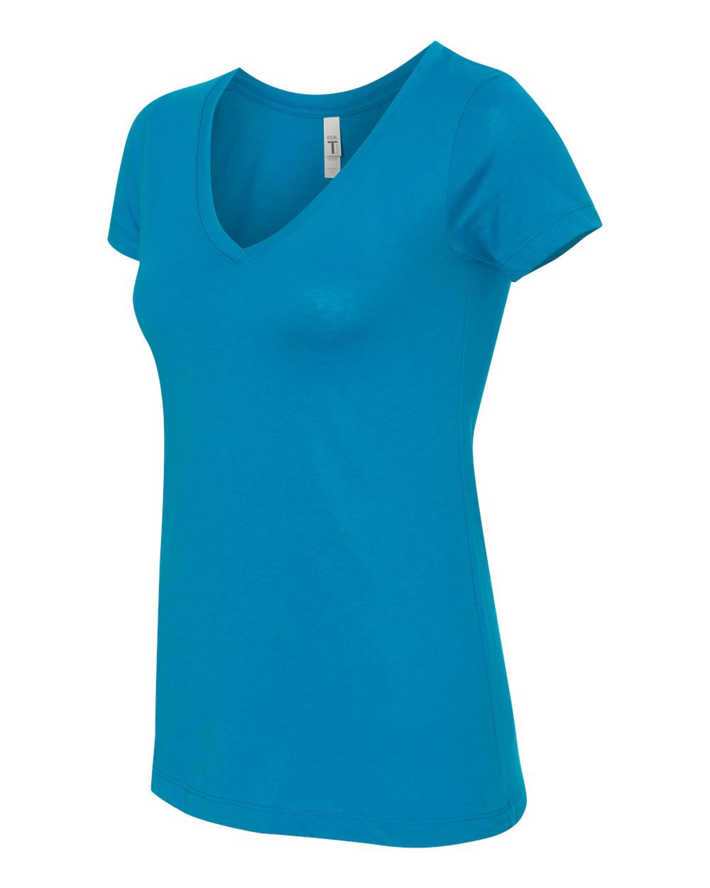 Turquoise Women's Ideal V-Neck T-Shirt - 1540