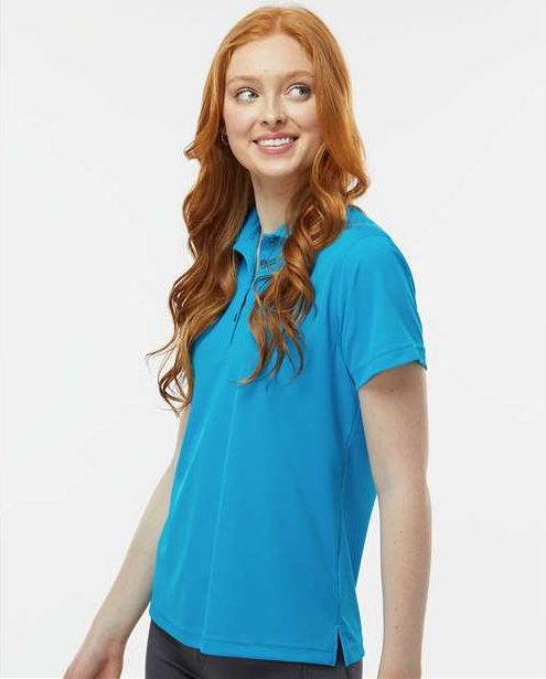 Turquoise Women's Saratoga Performance Mini Mesh Polo - 104