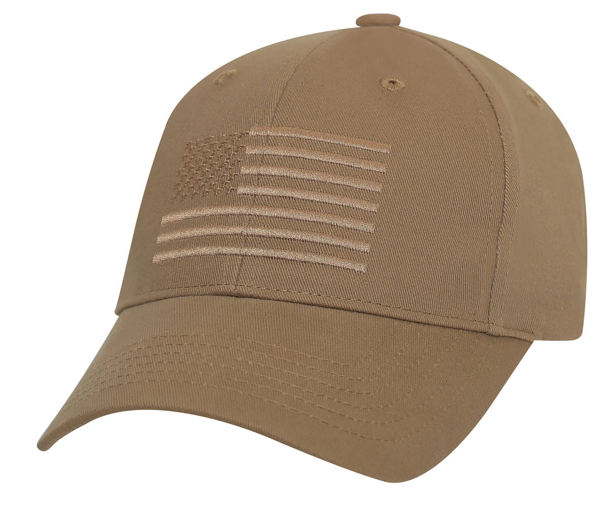 U.s. Flag Low Profile Cap - Coyote Brown