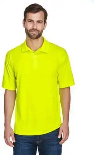 Ultraclub 8210 Men’s Cool & Dry Meshpique Polo - Bright Yellow